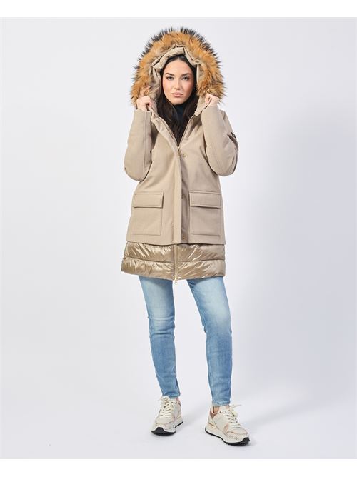 Manteau femme Yes Zee avec empiècements en nylon YES ZEE | O020-NP000222